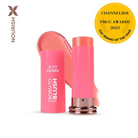 Just Herbs Born To Blush Stick with Shea Butter and Cica