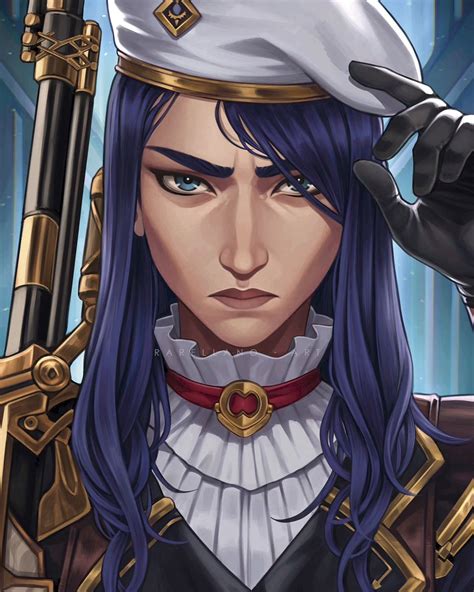 𝘙 𝘢 𝘲 𝘶 𝘦 𝘭 • 𝘈 𝘳 𝘵 | Caitlyn 💙 #fanart #arcane #art #artist # ...