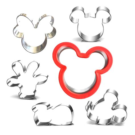 Mickey Minnie Mouse Cookie Cutter Sandwich Cutter Set-6 Pieces-Mickey ...