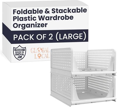 Global Local Wardrobe Organizer For Clothes Foldable & Stackable ...