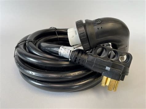 POWER CORD, 50 AMP, 240 VOLT, 25 FOOT WITH TWIST LOCK END AND MOLDED ...