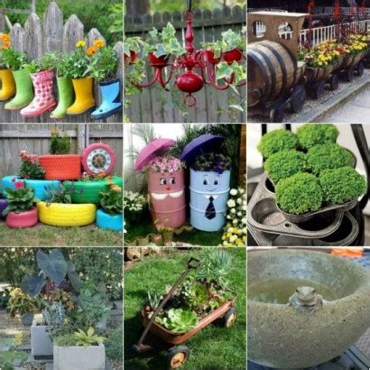 Homemade Garden Planters 的图像结果