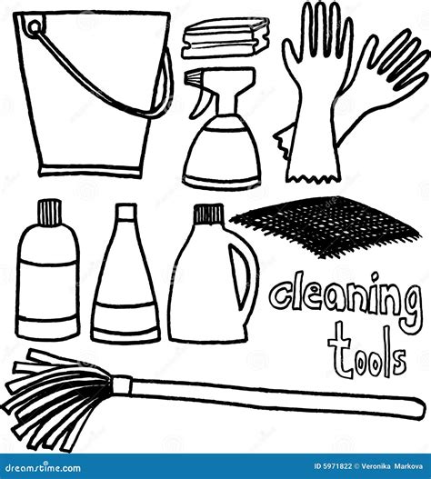 Image result for Cleaning Tools Drawing