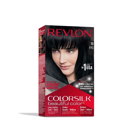 Revlon Colorsilk Permanent Hair Color, 186g - Black (10/1N) : Amazon.in ...