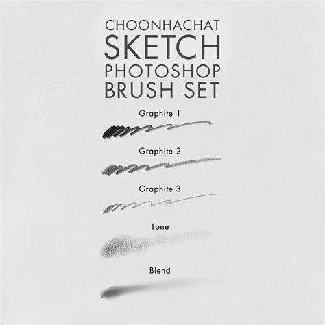 Choonhachat SKETCH - Pencil Brush Set (Photoshop) — Resolution Art