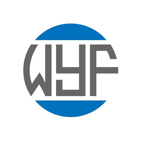 WYF letter logo design on white background. WYF creative initials ...