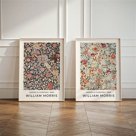 SET of TWO William Morris Prints Vintage Fabric Pattern - Etsy
