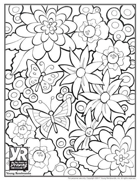Flowers Images Coloring Pages | Best Flower Site