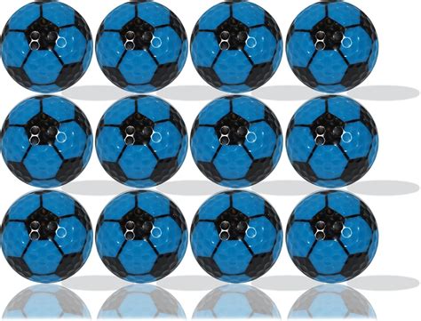 Amazon.com : Blue Soccer Golf Balls 12-Pack- Perfect for Soccer and ...