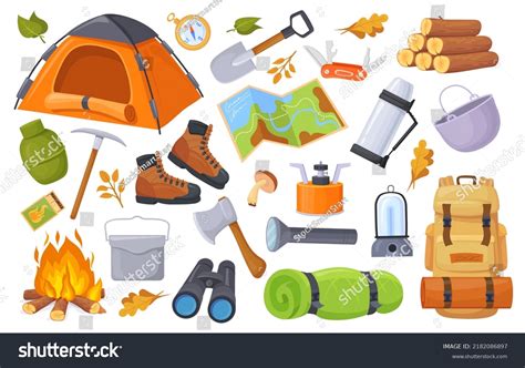 Camping Equipment Clip Art Camping Equipment Vector Art, Icons, And