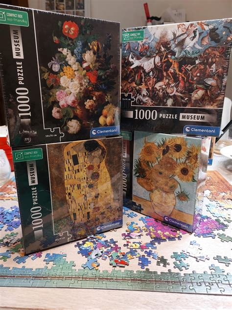 My new puzzle haul from aldi museum serie : r/Jigsawpuzzles