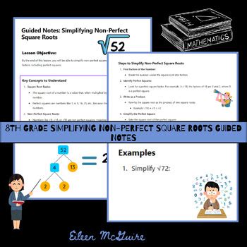 Image result for Simplifying Non-Perfect Roots