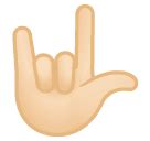 🤟🏻 Love-you gesture: light skin tone emoji copy paste png download