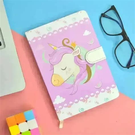 Magical Unicorn A6 Diary with Magnetic Clasp