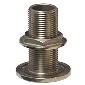 Groco 3/4" NPS NPT Combo Stainless Steel Thru-Hull Fitting w/Nut [TH ...