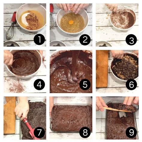how to make brownies procedure text
