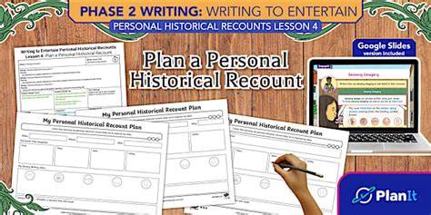 Historical Recounts: Plan a Personal Historical Recount