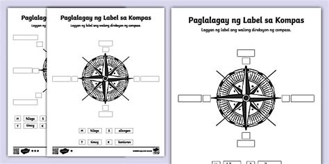 Paglalagay ng Label sa mga Direksyon ng Kompas | Grade 1 | Twinkl