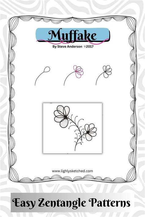 Image result for Zentangle Patterns Step by Step