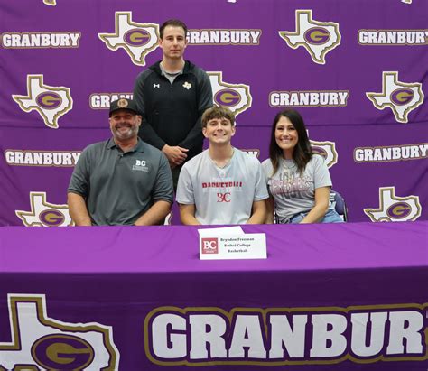 Granbury ISD Athletics recognizes six GHS seniors for Spring Signing ...