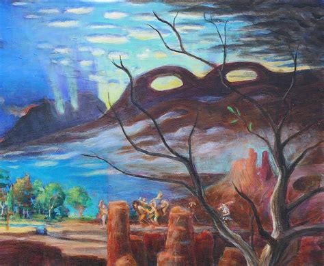 Charles E. Watson - “Gap” Contemporary Abstract Surrealist Landscape ...