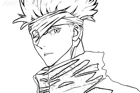 Satoru Gojo Coloring Pages - AniYuki - Anime Portal