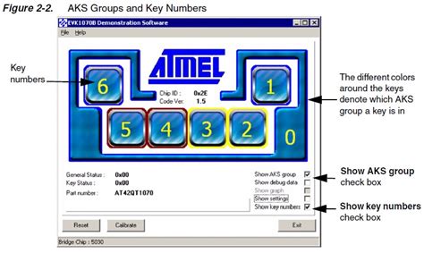ATEVK1070B: 7 Button Capacitive Touch