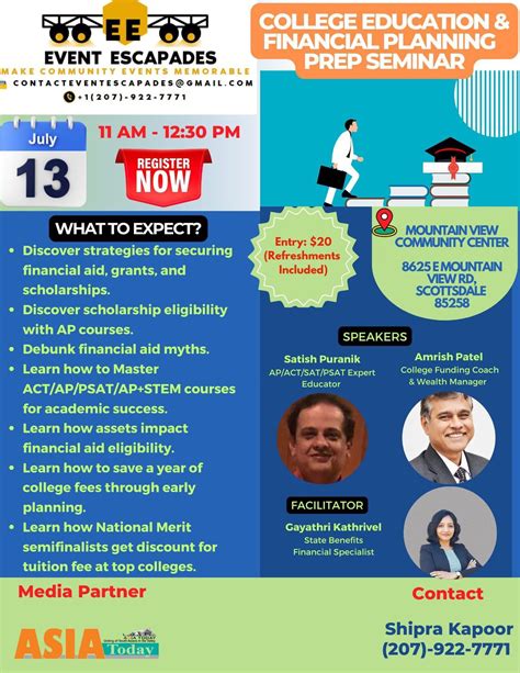 College Education & College Funding Planning Prep Seminar, Mountain ...