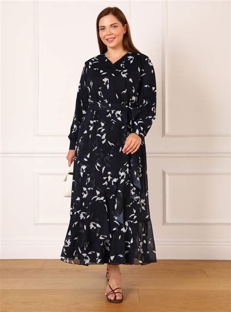 Navy Blue - Plus Size Dress