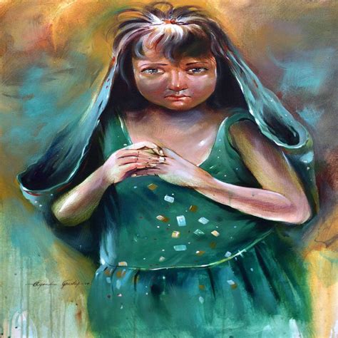 Pick appealing “slum girl” figurative painting from indian art ideas ...