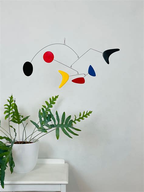 Abstract Art Hanging Kinetic Mobile, Modern Mobile, Mid Century Modern ...
