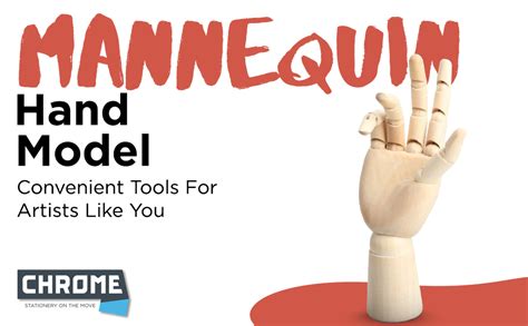 Chrome Wooden Art Mannequin Hand Model - Perfect for Drawing, Sketch ...