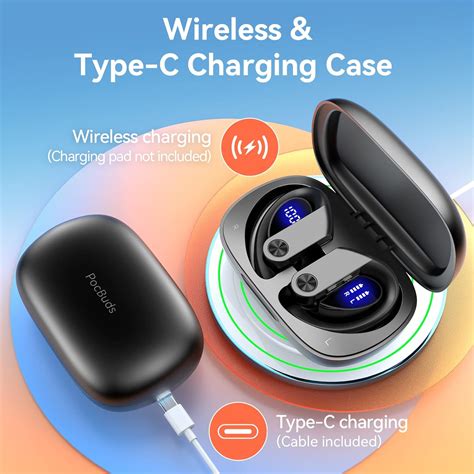 Buy Bluetooth Headphones Wireless Earbuds 90H Playtime with 2200mAh ...