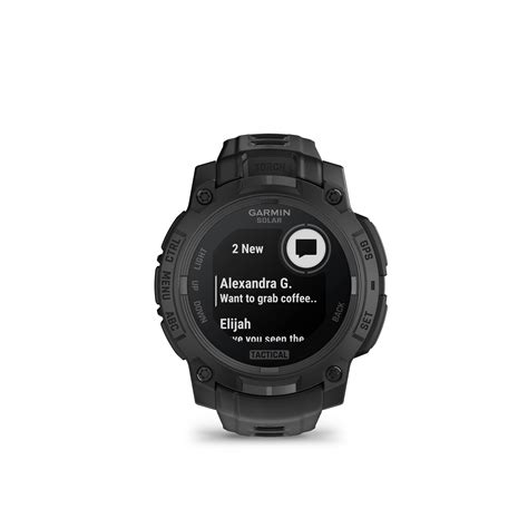 Garmin Instinct 3, 50 mm Solar Tactical Edition Black with Black Band ...