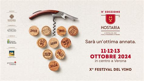 Hostaria Verona 2024 - Il Festival del vino di Verona - X edizione ...
