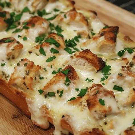 The Viral Chicken Alfredo Garlic Bread Recipe You Need to Try - BeRecipe
