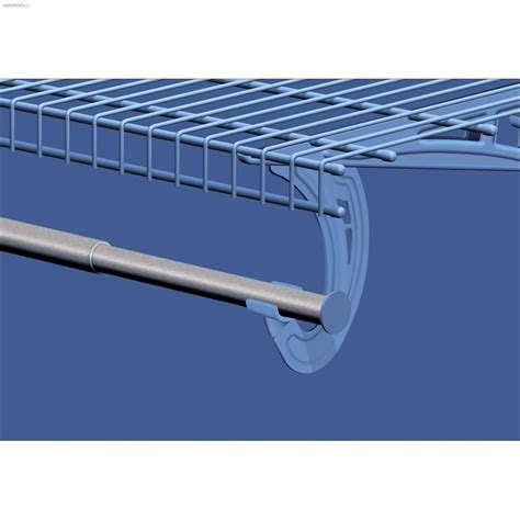 SuperSlide 72" x 5/8" Satin Chrome Steel Closet Rod | Closet Storage