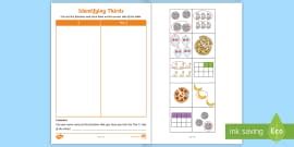 Identifying Quarters, Thirds and Halves Worksheet / Worksheet