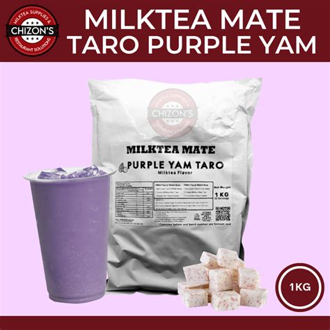 MLKT Purple Yam Taro powder 1kg for Milktea, Milk Tea, Shakes and ...
