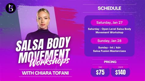 Salsa Body Movement Workshops with Chiara Tofani, Baza Dance Studios ...