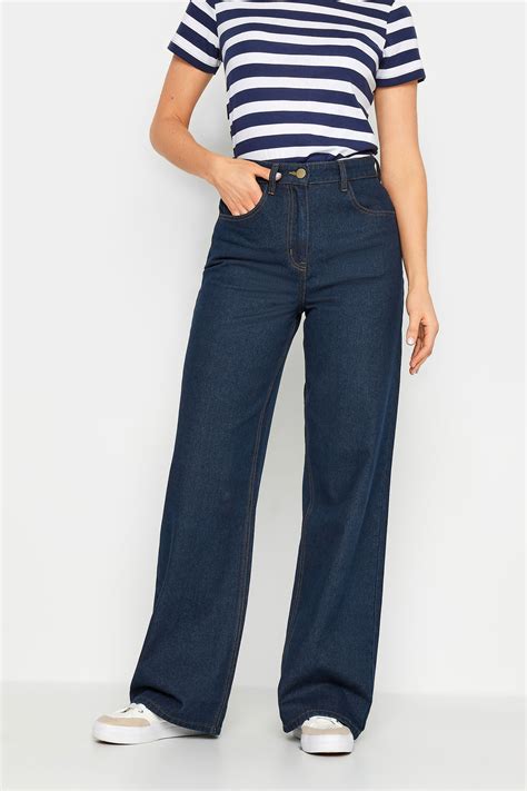 LTS Tall Womens Indigo Blue Wide Leg Jeans | Long Tall Sally