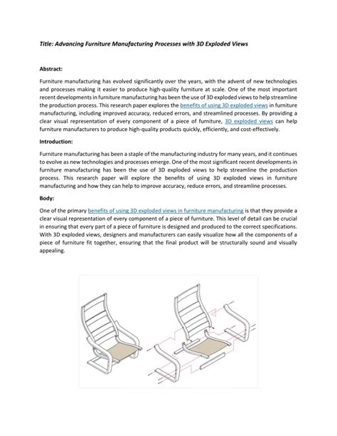 Image result for Exploded View Furniture