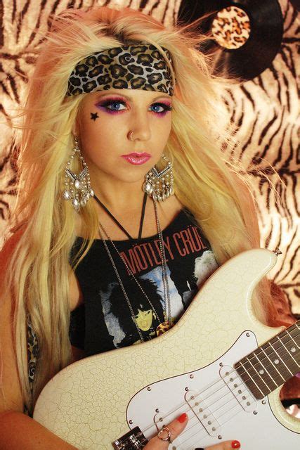 80s rock makeup female
