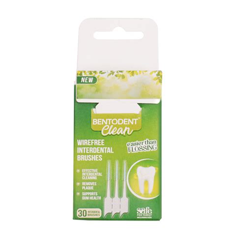 Bentodent Biodegradable Wirefree Interdental Brushes / Toothpick - 30