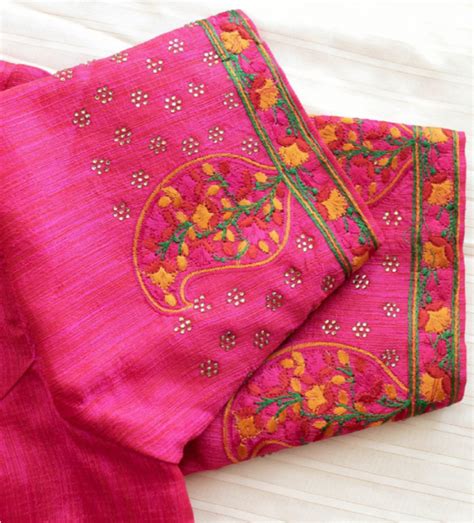 11 Pretty Embroidery Blouse Design Ideas To Try In 2024 – Binks