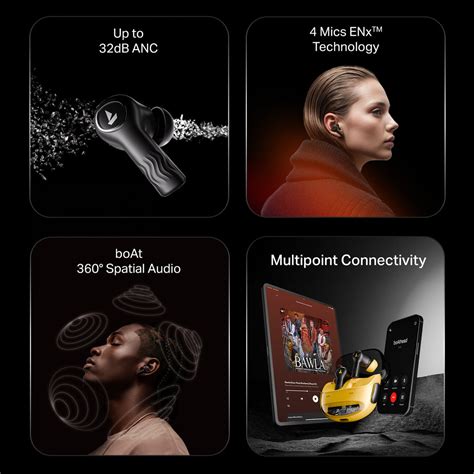 boAt Nirvana Crystl - ANC Wireless Earbuds with 100 Hours Playback