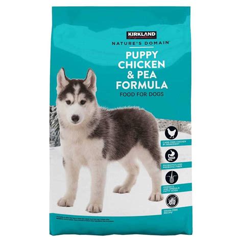 Kirkland Signature Nature's Domain Puppy Formula Chicken & Pea Dog Food ...