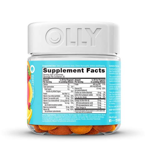 Olly The Essential Prenatal Gummy Multivitamin - 60 Gummies - Viva ...