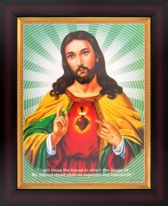 Sacred Heart of Jesus Christ Poster Paper Print - Art & Paintings ...