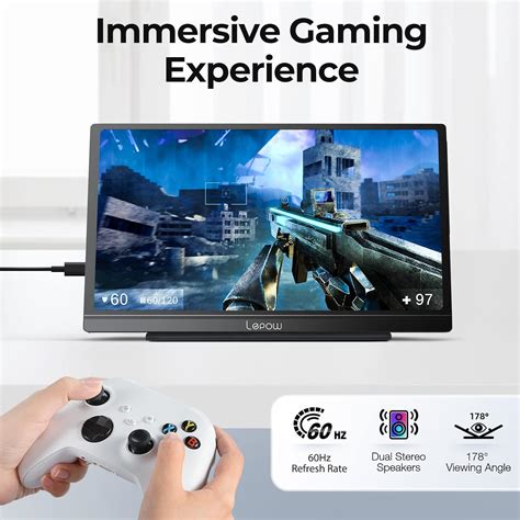 Buy Lepow Portable Monitor Latest Z1-Gamut 15.6 1080P FHD Computer ...